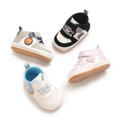 Fashionable Korean Version Men's And Women's Sports Shoes Indoor Soft Rubber Sole Anti Slip Front Shoes 0-18M Baby Shoes