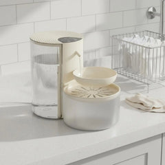 Clean Water Separator Fountain Two Reservoir Design 3L Feline Water Dispenser for Cats