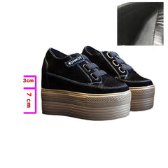 Fujin 12cm Suede Genuine Leather Women Shoes Wedge High Heel Platform Casual Breathable Casual Winterr Shoes Women Ankle Boots