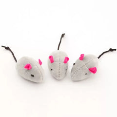 Interactive Catnip-Filled Rattle Mouse Toy for Cats Pretend Fur Design Pre-filled with Catnip for Enhanced Play Pet Game