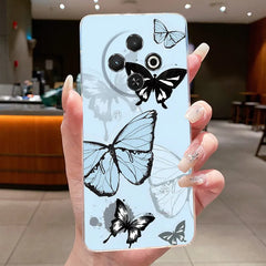 For Tecno Spark 30C Case kl5 kl5n Aesthetic Butterfly Flower Clear Soft Silicone Back Cover Techno Spark 30C Phone Case k15 k15n