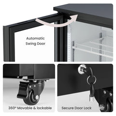 Commercial Upright Beverage Refrigerated Display Cabinet Refrigerator and Freezer Fresh-Keeping Vertical Single Door