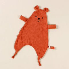 Cute Bear Baby Cotton Comforter Blanket Newborn Sleeping Dolls Rabbit Ears Sleep Toy Soothe Appease Towel Bibs Saliva Towel New