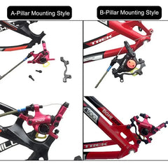 ZOOM HB-100 XTECH MTB  Hydraulic Disc Brake Kit for Mountain/Electric Folding Bike Front Rear Clamps Bicycle Accessories