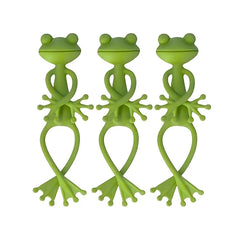 1/3/5pcs Green Frog Shaped Plant Clips DIY Flowers Vines Stem Holder