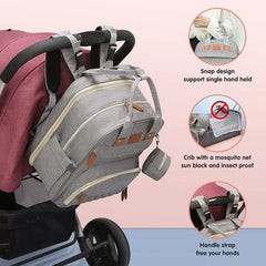 3 in 1 Diaper Bag Backpack Foldable Baby Bed Waterproof Travel Bag