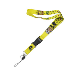 Car Motorcycle JDM Cultural Keychain Buckle Lanyard Employee's Card ID Mobile Phone Keyring Hanging Neck Lanyard Quick Release
