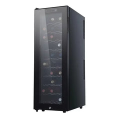 Electric Compressor Wine Cooler Frost Free Glass Door Beverage Fridge For Home Car RV Outdoor Use  Standing Mini Bar