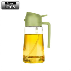 Multifunctional Oil Bottle 2-in-1 Sprayer Cooking Barbecue Oil Dispenser Baking Kitchen Cooking Oil Storage Tank