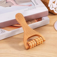 Wooden Massager Manual Roller Neck Back Waist Massage Tool Portable Meridian Dredging Massager Relax Leg Body Massage for Face