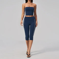 2PCS Yoga Clothes Athletic Wear Women Tracksuit Pilates Fitness Suit Workout Set Push Up Sports Bra High Waist Pants Gym Outfits