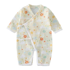 Baby Clothes Newborn Jumpsuit Girls Boys Muslin Cotton Long Sleeve Romper 0-24M