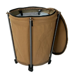 Outdoor Camping Trash Can Portable Garbage Bin Lightweight Round Bucket Wastebasket Can Container for Hiking Camping