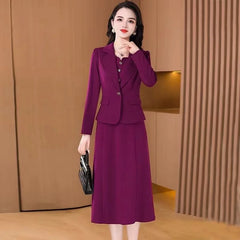 High Waist A-Line Skirt Suit Korean Style Long Sleeve Wedding Dress October Marriage Gown Two-Piece Set Fashionable plus Size