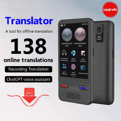 Language Translator Device AI Translation Support ChatGPT 138 Languages Translation Two Way Real Time Voice Translation