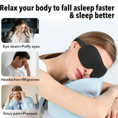 3D Sleep Mask Blindfold Sleeping Aid Soft Memory Foam Eye Mask for
