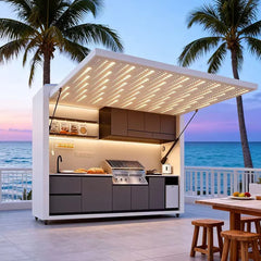 Outdoor Kitchen for Sale Wholesale Smart Design Affordable Waterproof Mobile for Camping Catering Events Custom