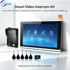 ANJIELO Doorbell Video Intercom System for Home Doorphone Tuya Smart 1080P Monitor Motion Detection Digital Photo Frame