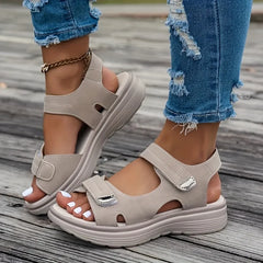 Summer Wedge Sandals for Women 2026 New Fashion Non Slip Beach Shoes Woman Lightweight Casual Platform Plus Size Sandals Women