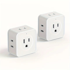 5 Way Multi Plug Outlet Extender, Wall Outlet Expander, Small
