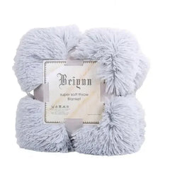 80x120cm Soft Fluffy Shaggy Warm Bed Sofa Bedspread Bedding Sheet Throw Blanket Travel Patchwork Bedspread
