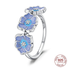925 Sterling Silver Ring Ladybug Fashion Ring MOM Butterfly Ring