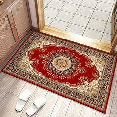 Vintage Style Small Carpet Bohemian Ethnic Style Living Room Bedroom Bathroom Kitchen Anti Slip Entrance Door Mat Home Rug