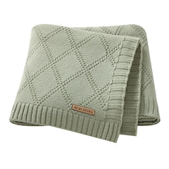 Newborn Baby Swaddle Wrap Blankets for Stroller 90*70cm Knitted Infant Boys & Girls Solid Receiving Blanket Toddler Throw Quilts