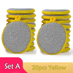 5/10/20pcs Double Side Dishwashing Sponge Dish Washing Brush Pan Pot