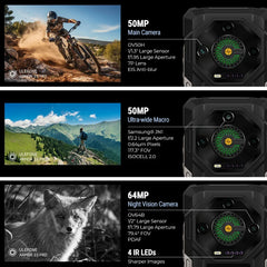 Ulefone Armor 33 Pro 5G Rugged Phone 25500 mAh 512GB ROM 120Hz 6.59”3.4" Rear Screen NFC Android Smartphone