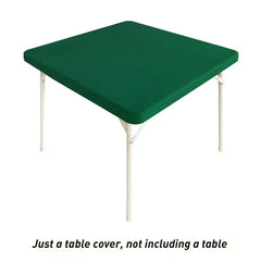 Square Fitted Table Cover Elastic Tablecloth Stretch Spandex Tables Top Cover Table Topper Cap for Dining Kitchen Home Party