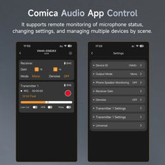 COMICA VM40 Super Cardioid 2.4G Wireless Shotgun Microphone 48kHz/32-bit 32GB Built-in Storage Mic for Camera,Smartphone,PC