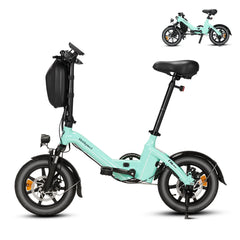 Bodywel T16Pro 250W 36V 10.4Ah Electric Folding Bike 14 Shock Absorber Double Disc Brakes LCD Urban Commute