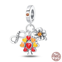 925 Sterling Silver Fashion Bee Honey Jar Sunflower Autumn Series