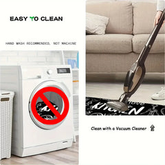 Long imitation woven kitchen floor mats diatom mud printed non-slip mats bathroom absorbent mats door mats restaurant mats