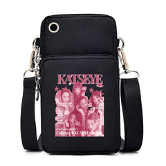 Funny Katseye Hip Hop Small Shoulder Bags Women Men Harajuku Katseye Mini Mobile Phone Bags 2026 New Purses Crossbody Bags Gifts