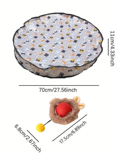 Cat Hunting Toy Set, Electric Cat Ball Toy With Lighting, Chasing & Hunting Pet Toy, USB Rechargeable, Kitten & Pet Supplies