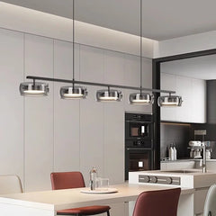 Nordic Minimalist Glass Pendant Lights Dimmable Table Dining Room Kitchen Island Ceiling Chandelier Indoor Lighting Fixture