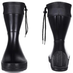 Crestar Women's Mid Calf Rain Boots Outdoor Ultra Lightweight Portable Waterproof Garden Shoes Fashion Non-slip Gardening Boots