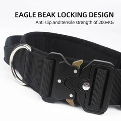 Tactical Dog Collar for Medium to Large Dogs 8 Colors Pet Collar Durable Comfortable Harness for Training And Control