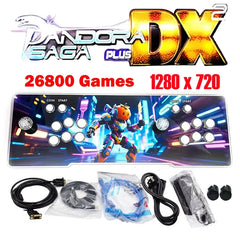 26800 Pandora Saga Dx2 Box Arcade Console 2025 Multiplayer Joystick 720P HD Output TV Games Suitable for Family Entertainment