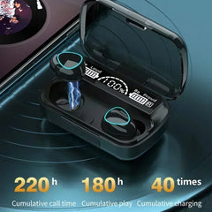 TWS BT5.3 Headphones LED Display Wireless Earphones With Microphone 9D Stereo Sports Waterproof Earbuds Headsets