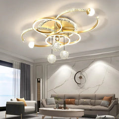 Modern Luxury LED Ceiling Chandeliers Lamps Design Creative Suspension Pendant Lights Home Decor Items Living Room Bedroom Villa