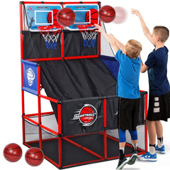 Arcade Basketball Game Set with Balls and Hoop,For Boys&Girls,Indoor Outdoor Toy,Ideal for Competition,Halloween/Christmas gifts
