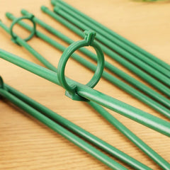 20/5PCS Plant Support Rods Adjustable Plant Stake Orchid Sticks With Clip Flowers Plants Vine Stand Holder Garden Stakes Pole