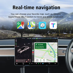 CarlinKit Wireless CarPlay Android Auto For Tesla Model 3 Model X Y Model S Auto Connect Siri Voice Assistant Spotify Waze 5G BT