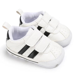 Infant Pre-Walker Shoes Baby Shoes 0-1Year Striped Casual Sports Shoes Rubber Sole for Boys Girls Spring Autumn