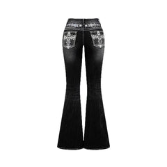 2026trendy Y2K Style Flare Jeans for Women Dark Wash Skinny Fit with