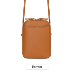 Classic solid color women's crossbody bag high-quality PU leather shoulder bag fashionableluxury large capacity mobile phone bag