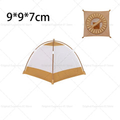 Camping Simulation Small Tent Model Removable Toy Decoration Camping